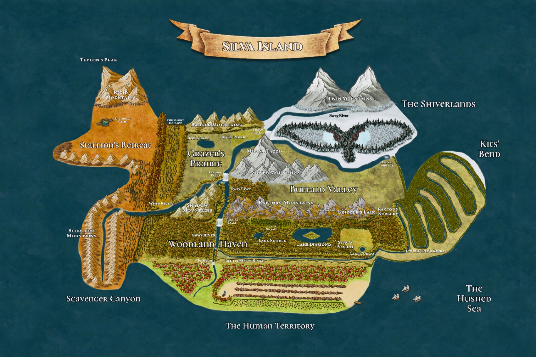 Map of Silva Island